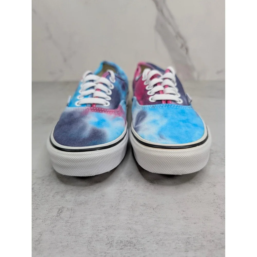 Vans Authentic Tie Dye Low Top Sneakers‎ Mens 7 Womens 8.5 Blue Pink Purple